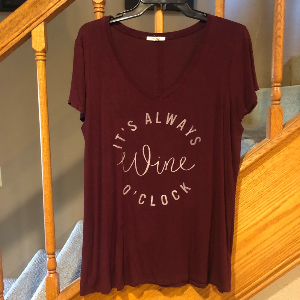 Maurices wine tee.